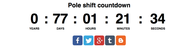 pole shift count down